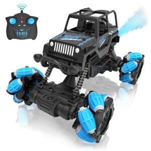 New Bright RC Trucks Ford F150 2.4GHz Remote Control Stunt Truck with 360° Rotation and All Terrain 4WD for Kids