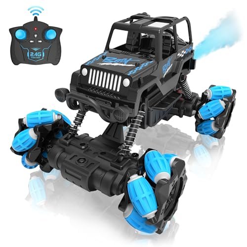 New Bright RC Trucks Ford F150 2.4GHz Remote Control Stunt Truck with 360° Rotation and All Terrain 4WD for Kids