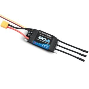 TOYTENSI 60A 2 6S Water Cooling Brushless Marine ESC for Gunslinger RC Boat with 3 5mm Bullet and XT60 Connectors