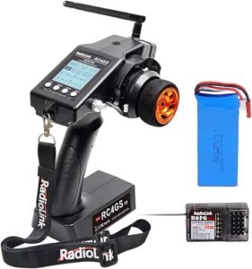 Radiolink RC4GS V3 RC Radio Transmitter with Receiver R6FG with Gyro 5 Channel for FT007 RC Boat and More
