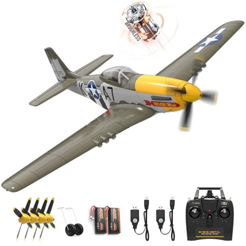 VOLANTEXR Addiction X RC Plane for Adults Brushless Motor 4 Channel Remote Control Airplane Upgraded Features Fully Assembled 20in x 16in