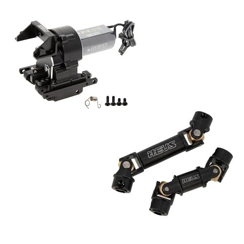 MEUS 2 Speed Transmission and Front Rear Center Driveshafts for TRX4M 1/18 RC Crawler Car Upgrade