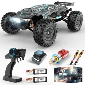 Hosim 1 10 Brushless RC Cars Hobby Grade for Adults 68KMH Fast Remote Control Car 4WD All Terrain Off Road Waterproof Racing Buggy Toy Gift Monster Truck Upgradeable to 3S Battery