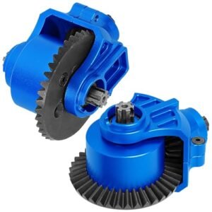 BRCatWPark Super Big RC Turbine Helicopter Metal Differential Gear Upgrade for 1/10 1/8 Scale RC Cars Navy Blue