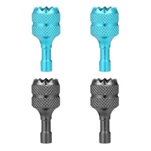 Pro Build RC Wheels High Performance Aluminum Alloy Joysticks for DJI Mini 3 Pro and DJI RC Smart Controller Light Blue Blue