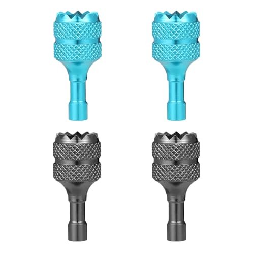 Pro Build RC Wheels High Performance Aluminum Alloy Joysticks for DJI Mini 3 Pro and DJI RC Smart Controller Light Blue Blue