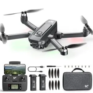 WeFone WF30 GPS Drone with 4K Camera RC Batteries Explained for Beginners Kids Foldable FPV Quadcopter 40 Mins Flight Time