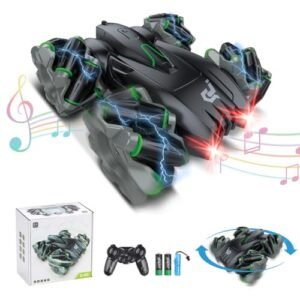 Propel RC Cars Stunt Remote Control Vehicle with Headlights Music 360 Flips for Kids Ages 4 12 All Terrain Toy Gift