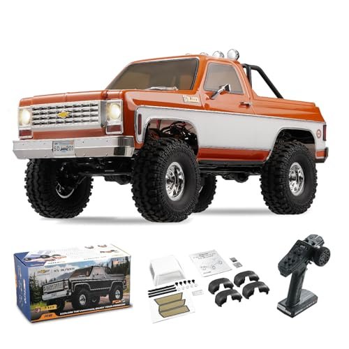 FMS FCX10 1 10 K5 RC Car Chevy Blazer Officially Licensed Remote Control Truck SUV with Two Speed Switch Orange