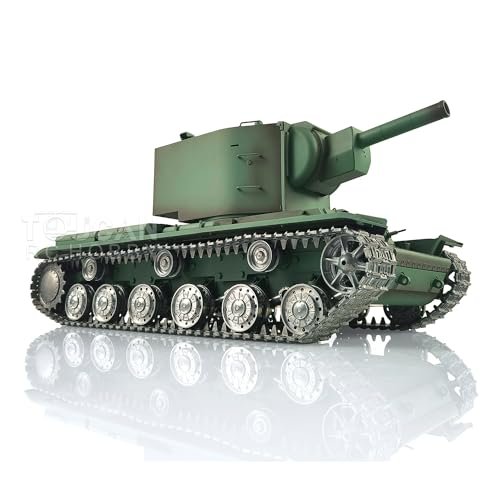 Wheelfun Henglong 1 16 7 0 Customized Soviet KV 2 Gigant RTR RC Tank with Infrared Combat System and Metal Tracks Perfect for RC Helicopter Hobby Grade Enthusiasts