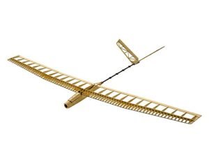 VilogaRC Uzi Glider RC Plane Laser Cutting Balsa Wood Sailplane Kit 1.4M Wingspan with Motor ESC Servos for DIY Build