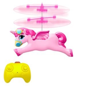 Magical Unicorn Cool RC Helicopter Toy for Girls Ages 6 12 Remote Control Flying Drone Gift