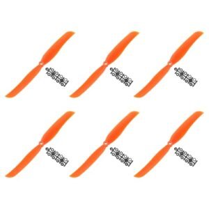 MECCANIXITY 9050 Propellers 9x5 Orange Replacement Props Pack of 6 Compatible with Thunder Tiger RC Airplane Engines