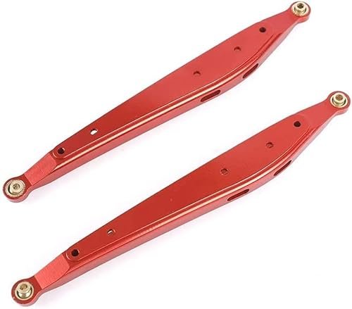 ZIJOT 2Pcs 1/10 Aluminum Rear Trailing Arm for Axial RBX10 Ryft RC Drift Truck Red