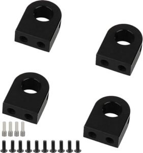 ZIJOT SCX10 PRO Killer Body RC Aluminum Body Post Mount for 1/10 Axial RC Crawler Upgrades Black