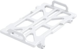 ZIJOT SCX24 Aluminum Battery Tray Holder for 1/24 Axial Gladiator AXI00005 RC Crawler Car Upgrades Parts Silver Perfect for RC Windows Enthusiasts