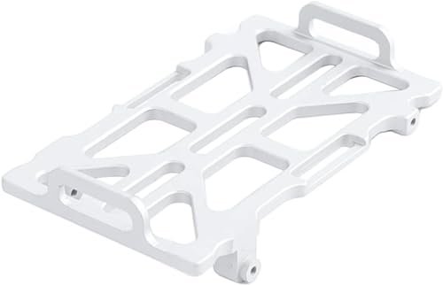 ZIJOT SCX24 Aluminum Battery Tray Holder for 1/24 Axial Gladiator AXI00005 RC Crawler Car Upgrades Parts Silver Perfect for RC Windows Enthusiasts