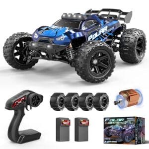 Womaqu 4WD Waterproof RC Truck 1/14 Scale High Speed Remote Control Car for Adults and Kids with 2 Rechargeable Batteries