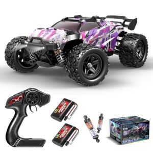 Womaqu Pink Fast RC Cars Price 1 18 Scale High Speed Remote Control Truck for Girls with 4WD Off Road Capability and Dual Rechargeable Batteries