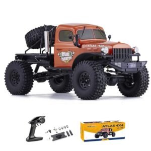 RocHobby Atlas 1 10 Scale RC Truck 4x4 Off Road Rock Crawler with 2 4Ghz Remote Orange