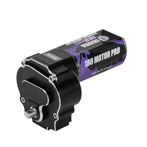 INJORA 24 1 CNC Aluminum Complete Transmission with 180 Brushed Motor 48T Tacon RC Motor for 1 18 RC Crawler Redcat Ascent 18 Upgrade