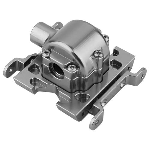 RZXYLRC Aluminum Center Differential Gear Box Housing Upgrade for Wildfire RC Monster Truck LOSI 1/18 Mini LMT 4X4 Brushed Titanium