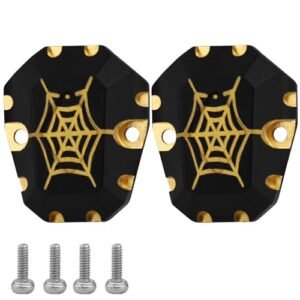RZXYLRC Ascent 18 Heavy Weight Brass Diff Cover Front and Rear Differential Covers for Redcat Ascent 18 1 18 RC Crawler Upgrades Parts Spider Web Essential RC Crawler Shock Oil Weight Guide