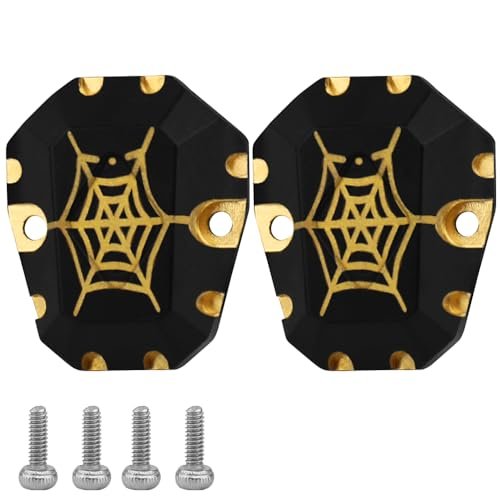 RZXYLRC Ascent 18 Heavy Weight Brass Diff Cover Front and Rear Differential Covers for Redcat Ascent 18 1 18 RC Crawler Upgrades Parts Spider Web Essential RC Crawler Shock Oil Weight Guide