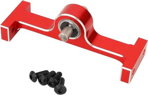 ZIJOT Aluminum Alloy 70mm RC Shocks Transfer Case Transmission Gearbox with 5mm Shaft for 1/10 RC Rock Crawler MOA 1.9 Shafty LCG Chassis Builder Red