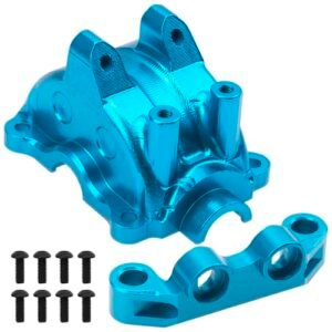ShareGoo Metal Differential Gearbox Cover Diff Housing Case Upper Arm for Tamiya TT02 TT02D TT02B TT02FT 1/10 RC Sprint Car Body Blue