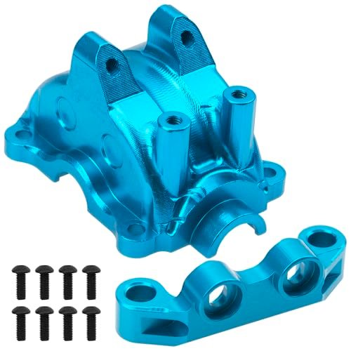 ShareGoo Metal Differential Gearbox Cover Diff Housing Case Upper Arm for Tamiya TT02 TT02D TT02B TT02FT 1/10 RC Sprint Car Body Blue