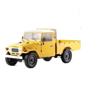 FMS 1/12 Toyota FJ45 RC Crawler RTR Official Authorized Pickup Truck with Two Speed Transmission and Remote Control Lighting System for Adults and Model Enthusiasts Yellow