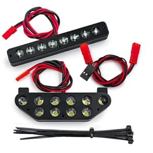 WEFEINO RC LED Front Rear Light Kits for 1/5 Losi XL DBXL 4WD 1.0 RC Car Enhance Your RC Submarine Kits with Durable Nylon Lights