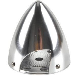 FlightModel Aluminum Spinner 2 Blades Special Drilled for an 2 RC Plane with Prop Adapter 2.5 Inches Silver