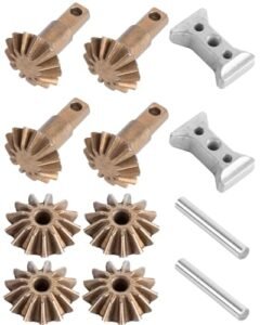RCarmubWow Best RC Diff Oil Compatible Steel Differential Gear Set for 1/10 Slash Rustler Stampede Hoss XO1 Rally 2 Packs