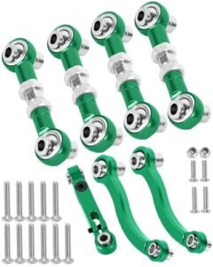 RcarmubWow RC Metal Bulldozer Alloy Aluminium Turnbuckles Camber Links Upgrade for 1/18 LaTrax Teton and Desert Prerunner