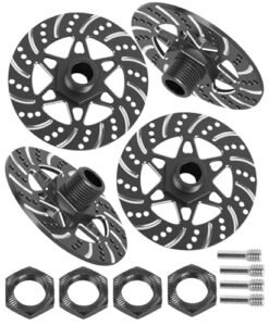 HopsupRC RC Disk Brake Kit Aluminum Alloy Upgrade for 1/7 Infraction 6S BLX Limitless 6S BLX Felony 6S BLX 1/8 Typhon 6S Black
