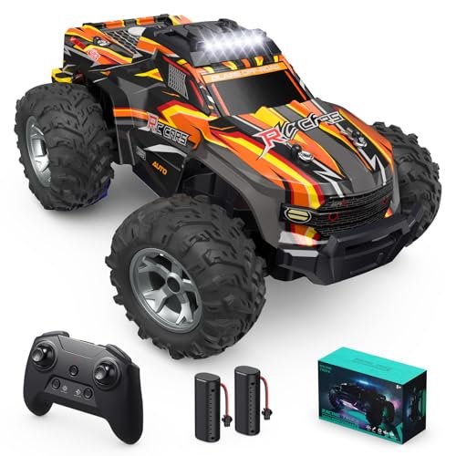 1 16 Scale All Terrain RC Car with RC Scale Speed Calculator High Speed 25Km h Fast Remote Control Truck for Kids