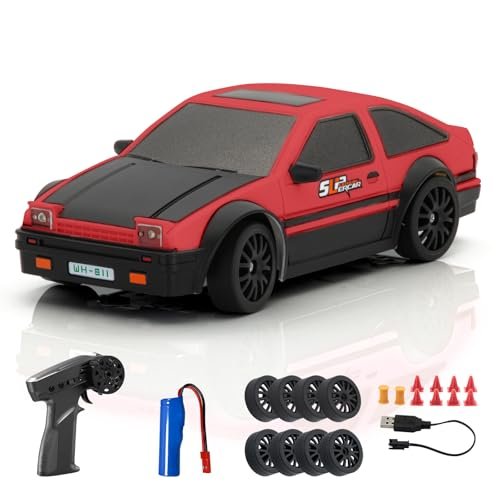RC Willey Furniture Quality YQOGK Remote Control Car Toys for Boys Girls 1/24 Scale Mini Drift Stunt RC Car 2 4 GHz Control Fast Toy for Kids Age 6 12 Red