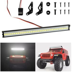 GDOOL RC Light Bar 36 LED 5.87 Inch Aluminum Headlight for Feiyue RC Truck Jeep Wrangler Rock Crawler Model Car Roof Light Kit