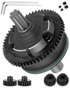 hopsupRC 45 Steel 57T Spur Gear Slipper Clutch with 20T 21T Pinions Upgrade for 1 10 Kraton Outcast 4S V2 Senton Vorteks 223S V4 1 8 Mojave 4S BLX Typhon 223S V4