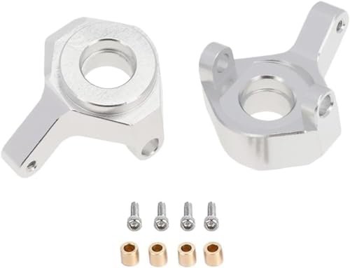 ZIJOT SCX24 Aluminum Front Steering Knuckles 2Pcs Upgrade Parts for 1/24 RC Crawler Car Axial SCX24 AXI90081 AXI00001 AXI00002 drp rc