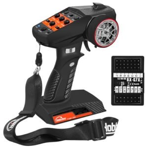 Hobby Fans Extreme RC and Hobby 7CH 2.4G RC Transmitter with Receiver for Cars Boats and Crawlers
