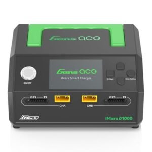 Gens Ace IMars D1000 G Tech Series AC 1000W Dual Channel Lipo Charger for Lazy Ace RC Plane and Drone UAV Battery 1S 7S