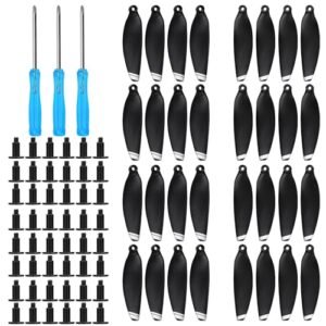 NQEUEPN 32pcs DJI Mavic Mini1 Drone Propellers Low Noise Replacement Blades with Screws and Screwdriver