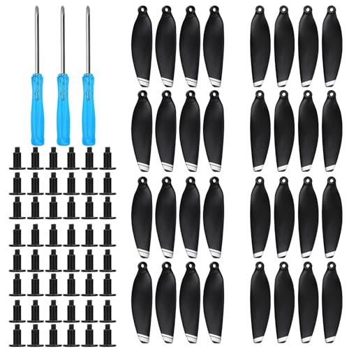NQEUEPN 32pcs DJI Mavic Mini1 Drone Propellers Low Noise Replacement Blades with Screws and Screwdriver