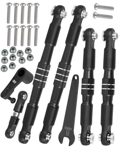 RCMYou 1/8 RC Aluminum Wheels 7075 Alloy Turnbuckles Camber Links with 25T Servo Arm for Typhon 6s BLX Felony Infraction Limitless