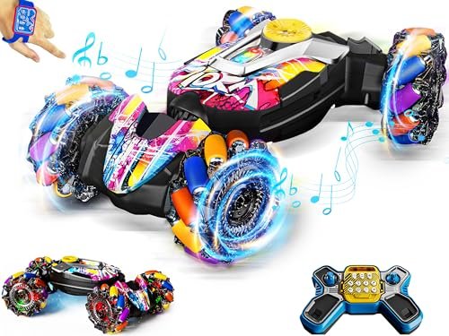 SkyHigh Toys Free RC Plane Magazines Gesture Sensing RC Stunt Car for Boys Girls Ages 6 12