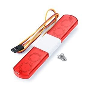 JGGZONE Multi Function LED Police Flash Light Lamp for RC Helicopter and Car Models 1/10 1/8 Scale Red