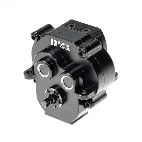 RampCrab Aluminum Transmission Gearbox Set Low Range 23.2:1 Reduction Ratio for TRX4M Metal Case Gear Bearing 1/18 TRX4M RC Car Upgrade Parts Accessories Carisma RC Car Parts